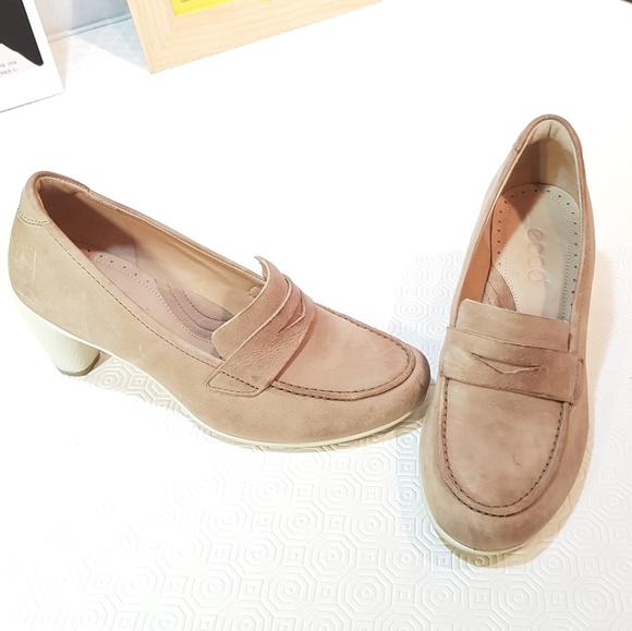 Ecco SculLeather heeled shoes - Picture 2 of 5